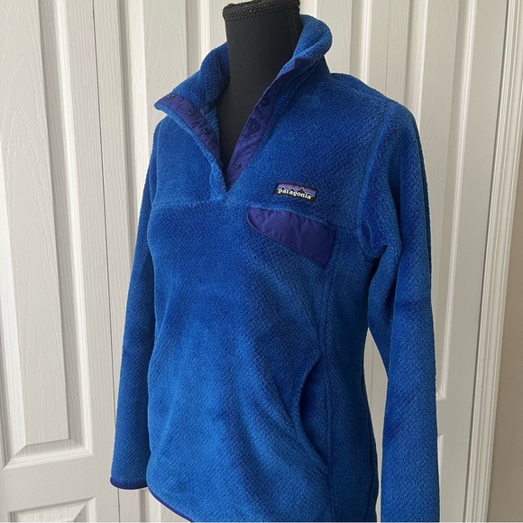 Patagonia Vibrant Blue Women’s Snap-T Fleece Jacket size S/M - Picture 1 of 8